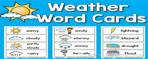 与天气相关的英语词汇